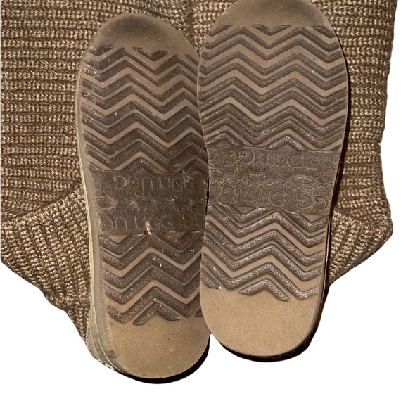 Ugg Classic Tan Tall Woven Textile Yarn Boots Size 7 - Picture 4 of 6